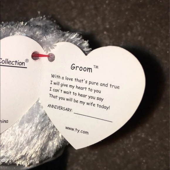 Ty Beanie Babies Bride and Groom Bears - Picture 7 of 7